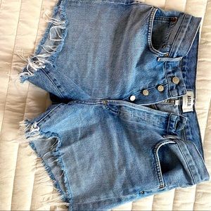 Agolde cutoff denim shorts